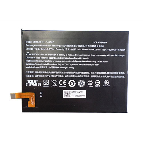 Batterie pour 3700mAh/14.06WH 3.8V 141007