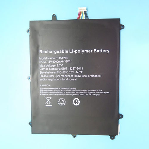 Batterie pour 5000mAh/38Wh 7.6V 31154200