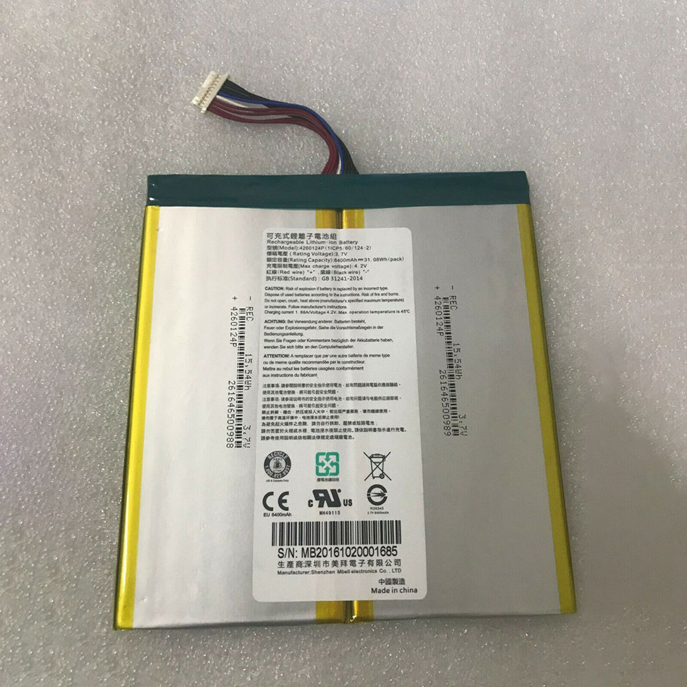 Batterie pour 8400mah /31.08WH 3.7V/4.2V 4260124P