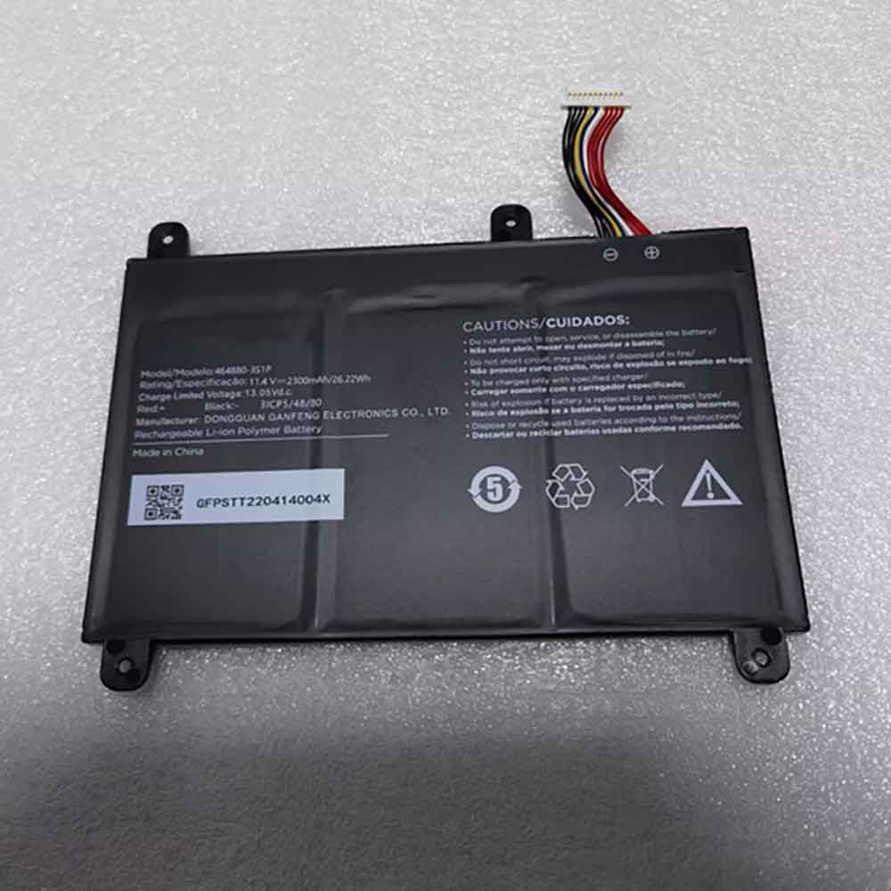 Batterie pour 2300mAh 11.4V 464880-3S1P