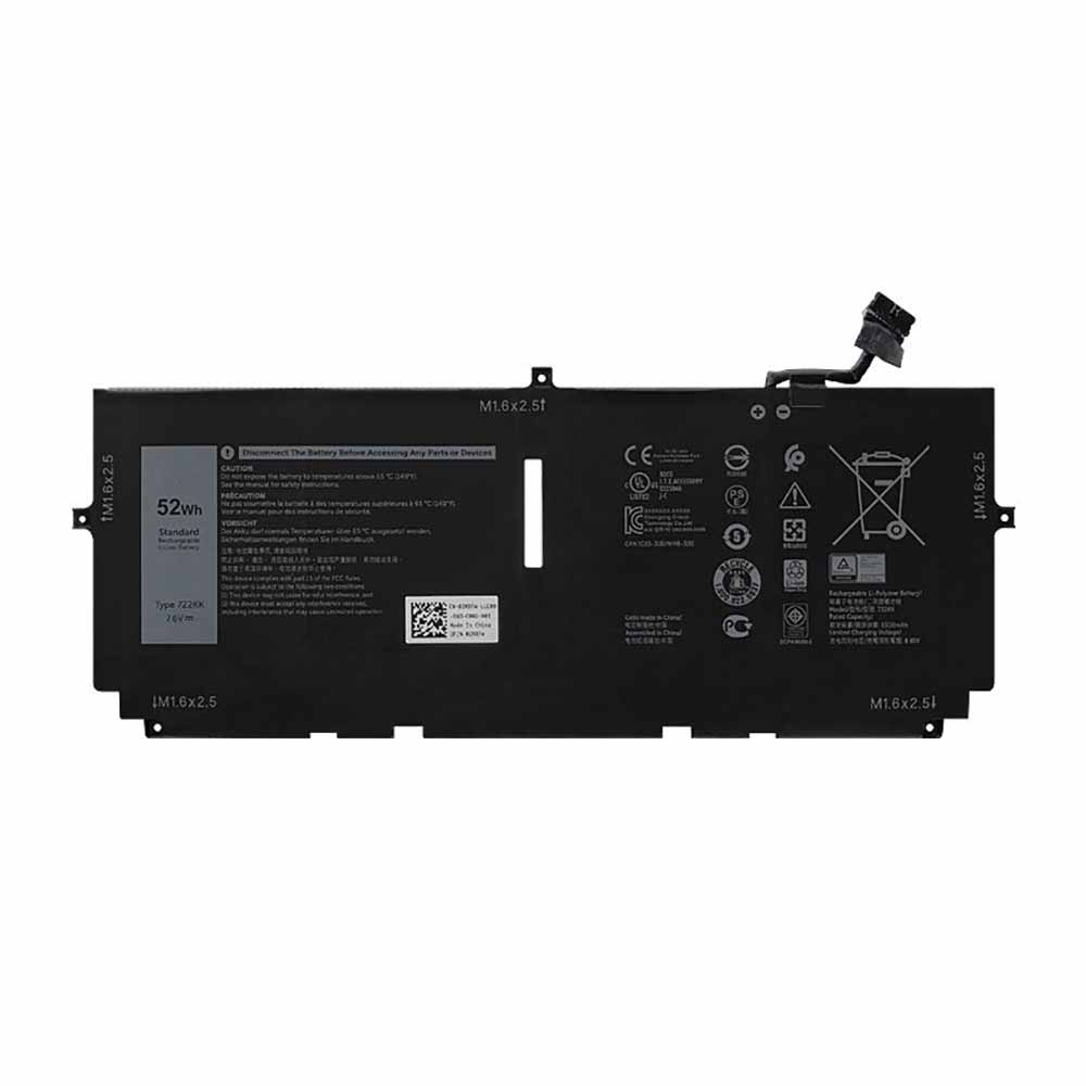 Batterie pour 52Wh 7.6V/8.85V 722KK