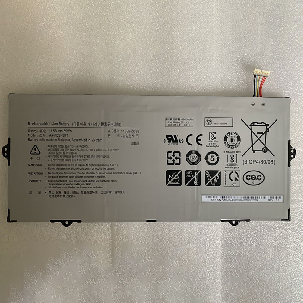 Batterie pour 4800mAh/55WH 11.5V/13.2V AA-PBSN3KT