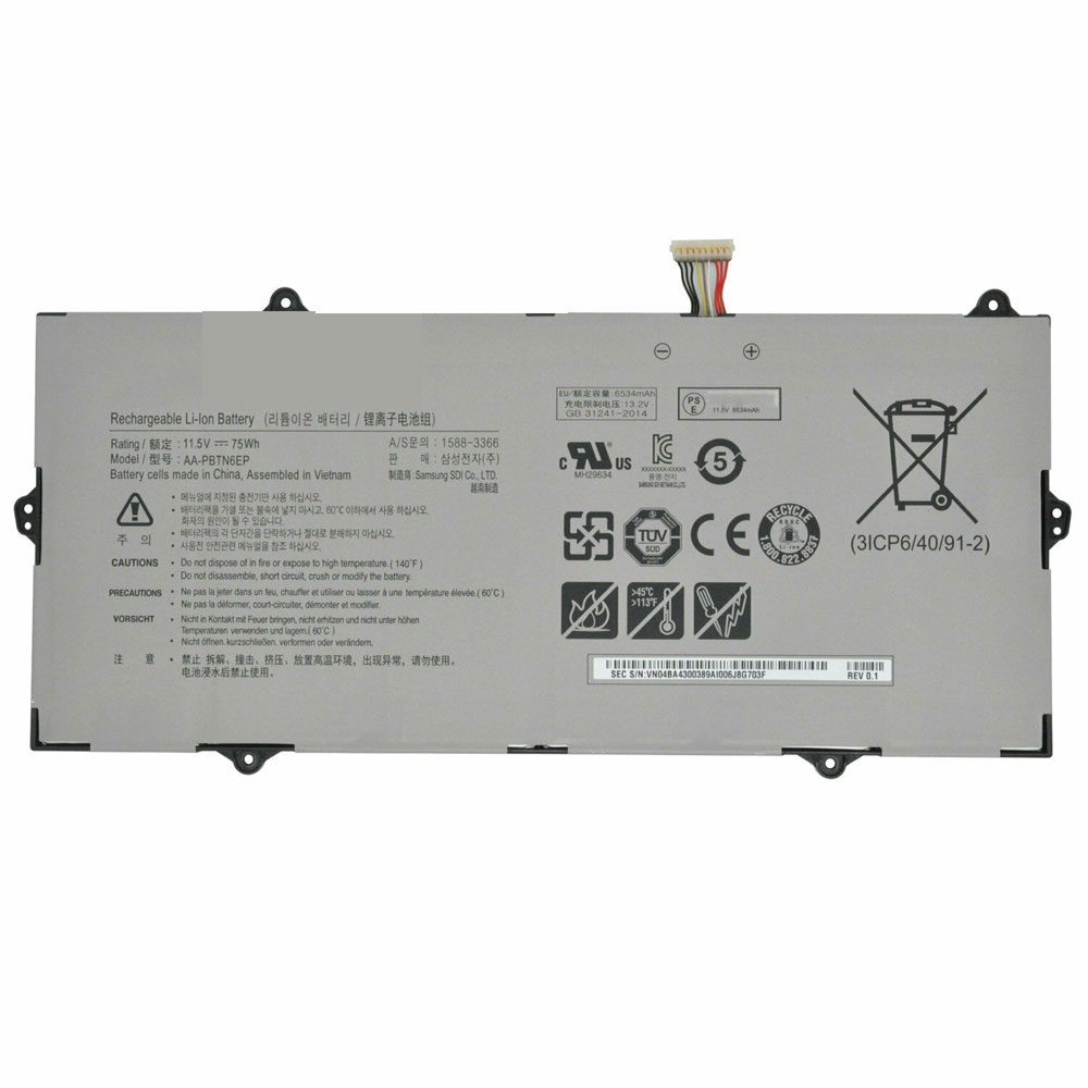 Batterie pour 6534mAh/75WH 11.5V/13.2V AA-PBTN6EP