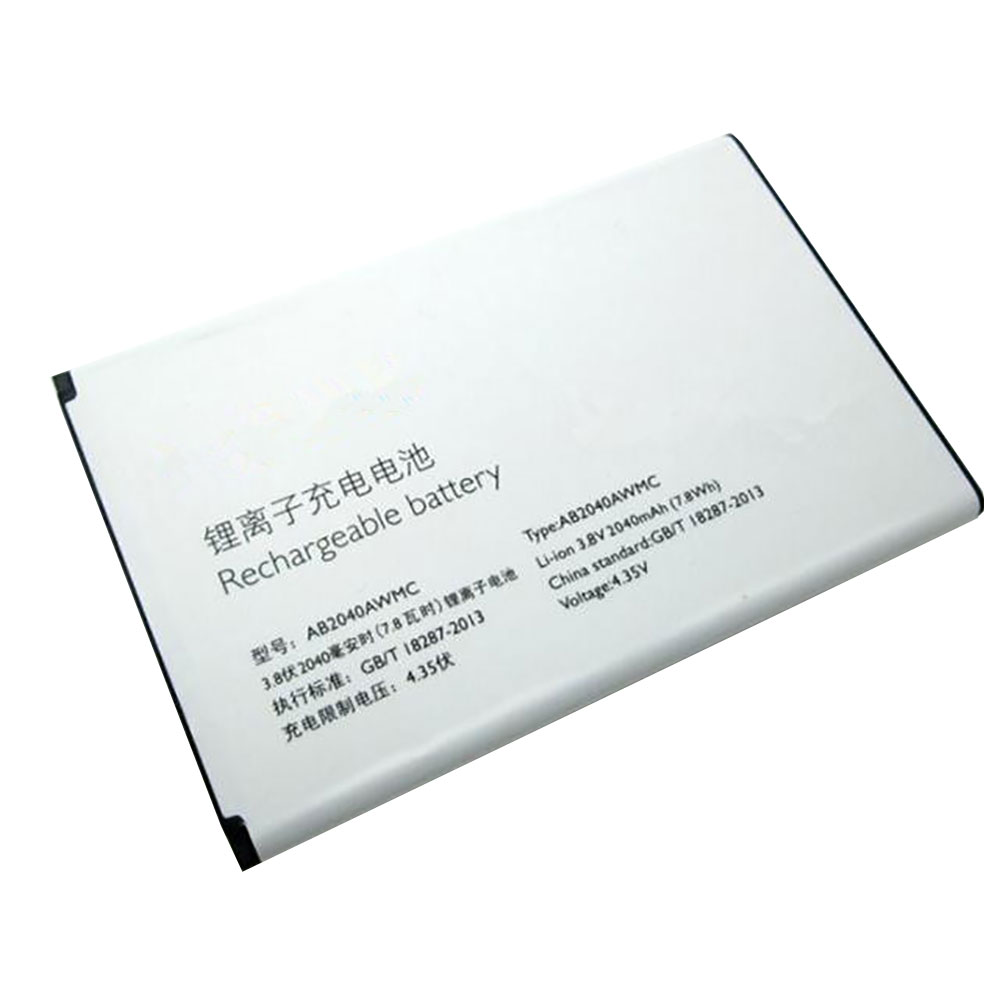 Batterie pour 2040mAh/7.8WH 3.8V/4.35V AB2040AWMC