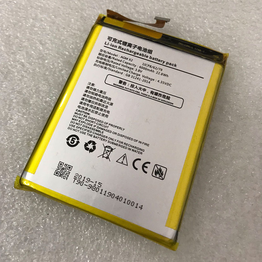 Batterie pour 5400mAh/20.52Wh 3.8V/4.3V X2