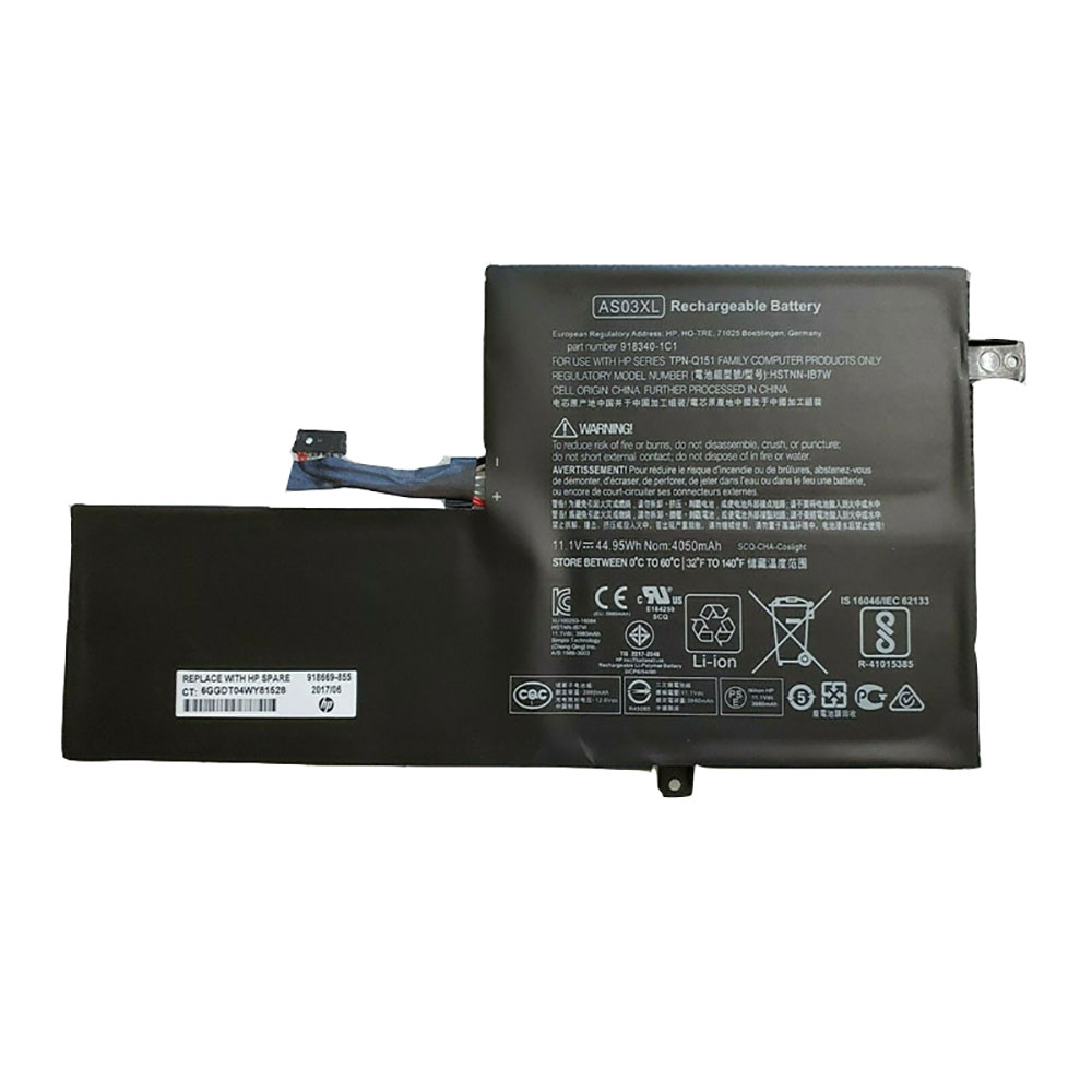 Batterie pour 44.95Wh 11.1V 918340-1C1