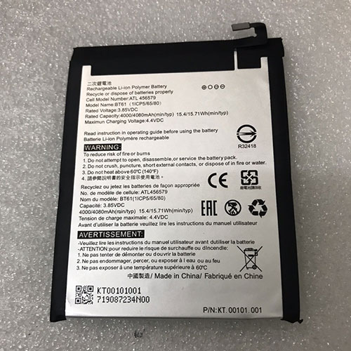 Batterie pour 4000mAh/15.4WH 3.85V/4.4V BT61