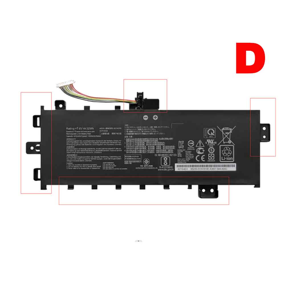 Batterie pour 32Wh 7.6V B21N1818