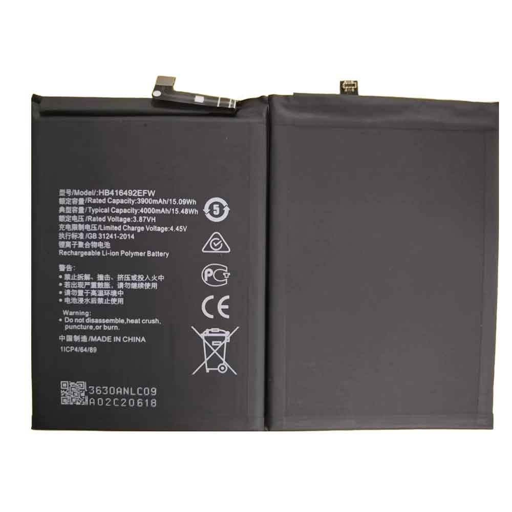 Batterie pour 4000mAh 3.87V HB416492EFW