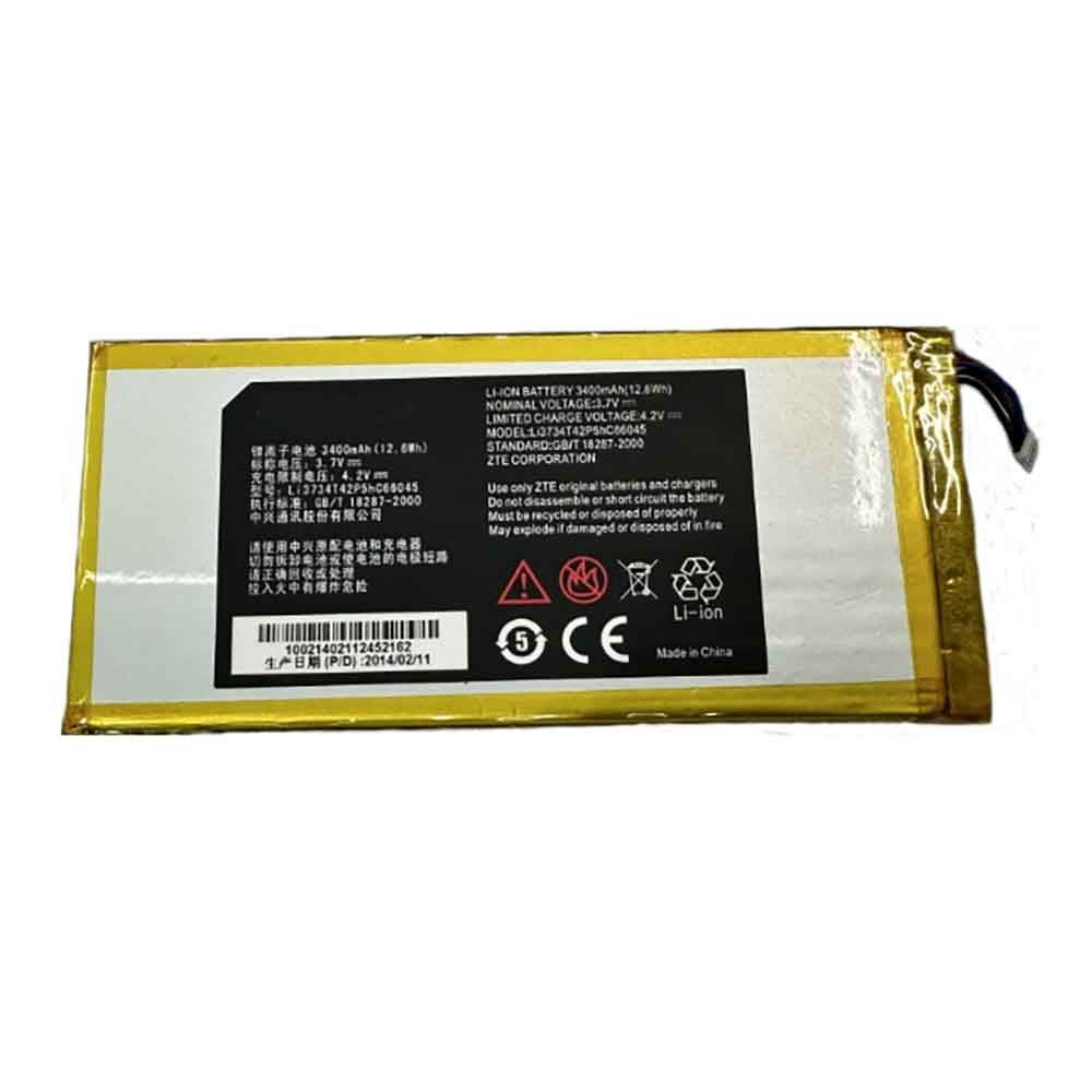 Batterie pour 3400mAh 3.7V Li3734T42P5hc66045