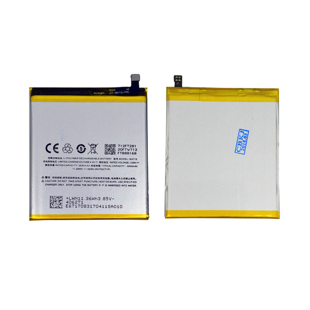 Batterie pour 930mAh/11.28WH 3.85V/4.4V BA712