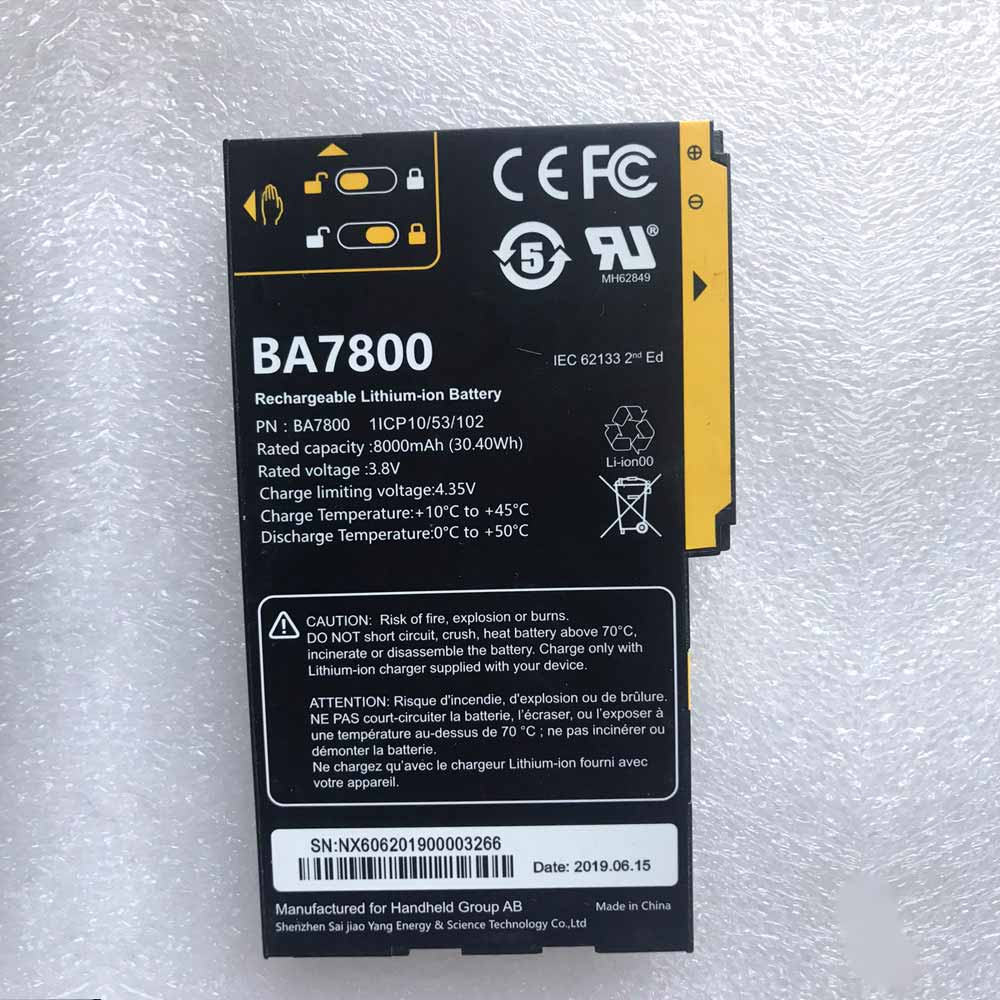 Batterie pour 30.4Wh 8000mAh 3.8V/4.3V BA7800