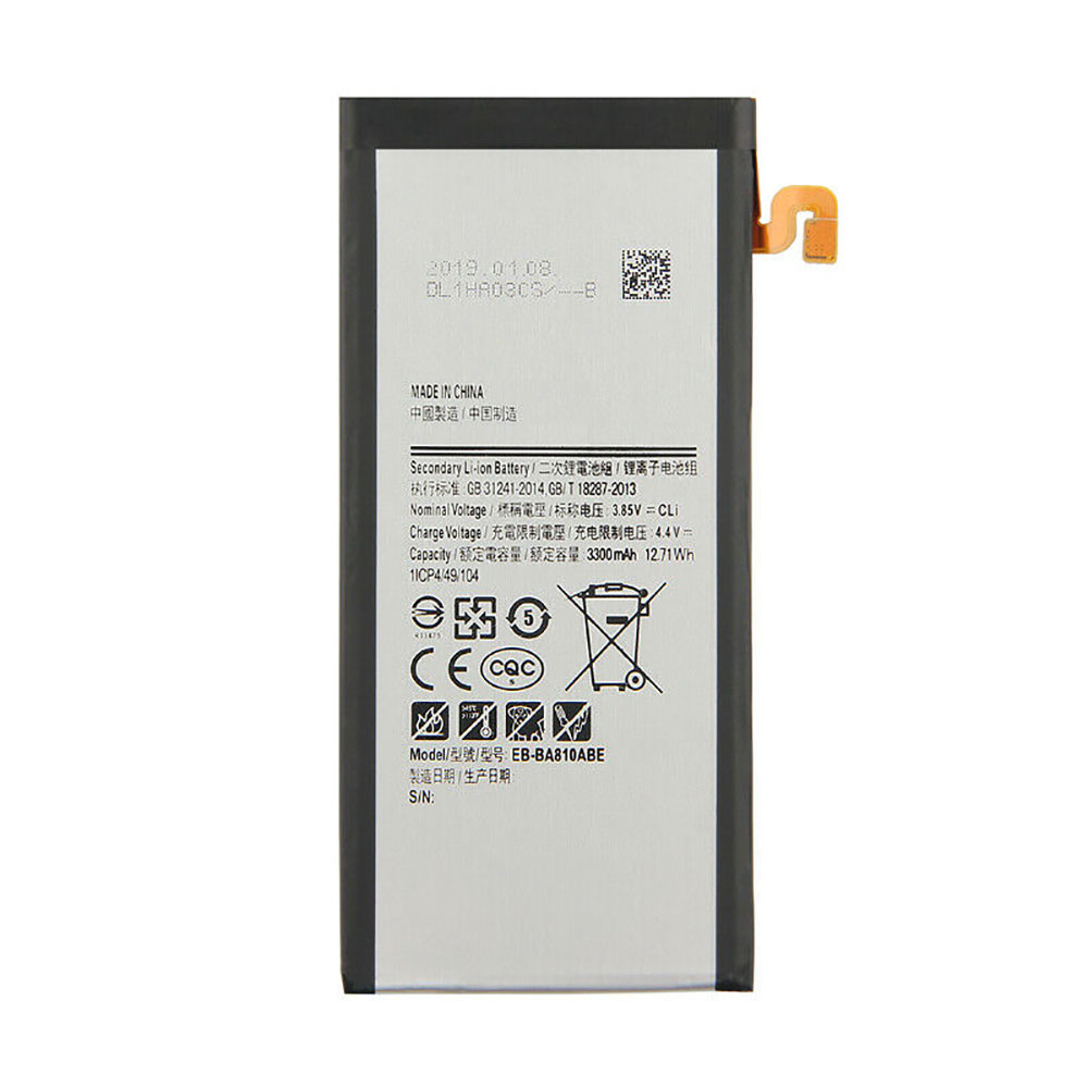 Batterie pour 1900mAh/7.22WH 3.8V/4.35V EB-BA810ABE