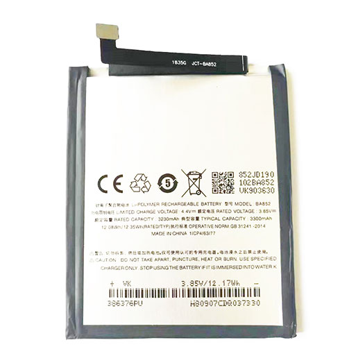 Batterie pour 3140mAh/12.08WH 3.85V/4.4V BA852