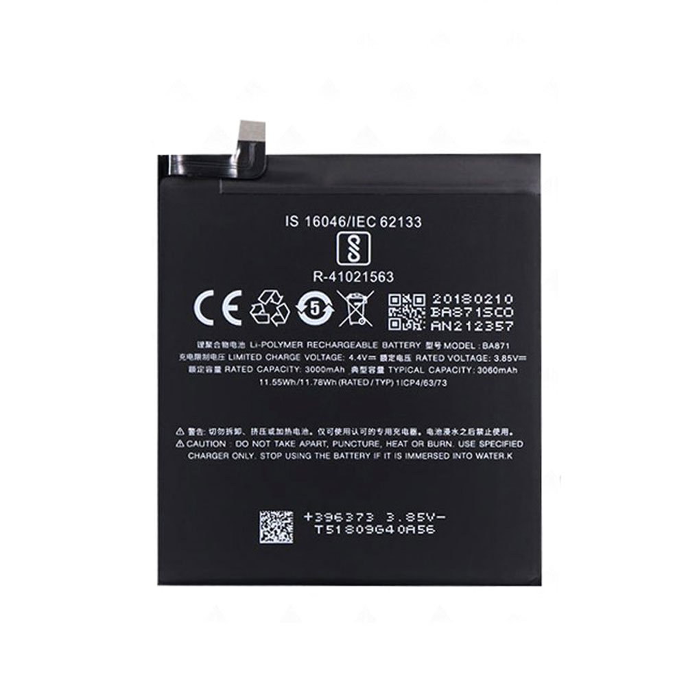 Batterie pour 3000mAh/11.55WH 3.85V/4.4V BA871