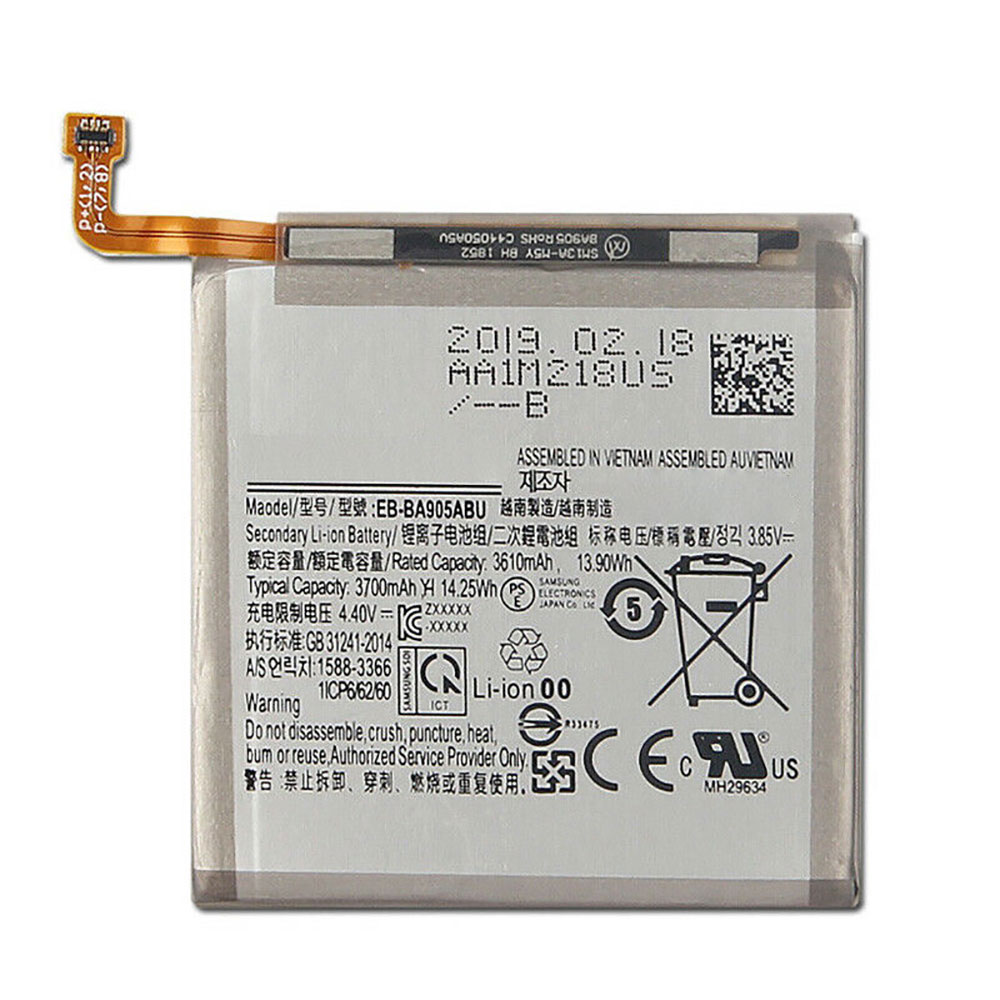 Batterie pour 3610mAh/13.9WH 3.85V/4.4V EB-BA905ABU