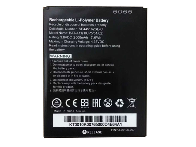 Batterie pour 2000MAH/7.6WH 3.8V/4.35V BAT-A11