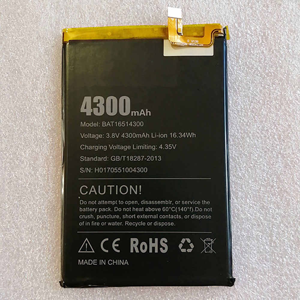 Batterie pour 4300mAh 3.8V BAT16514300