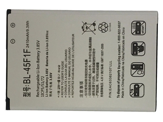 Batterie pour 2410MAH/9.3Wh 3.85V/4.4V BL-45F1F