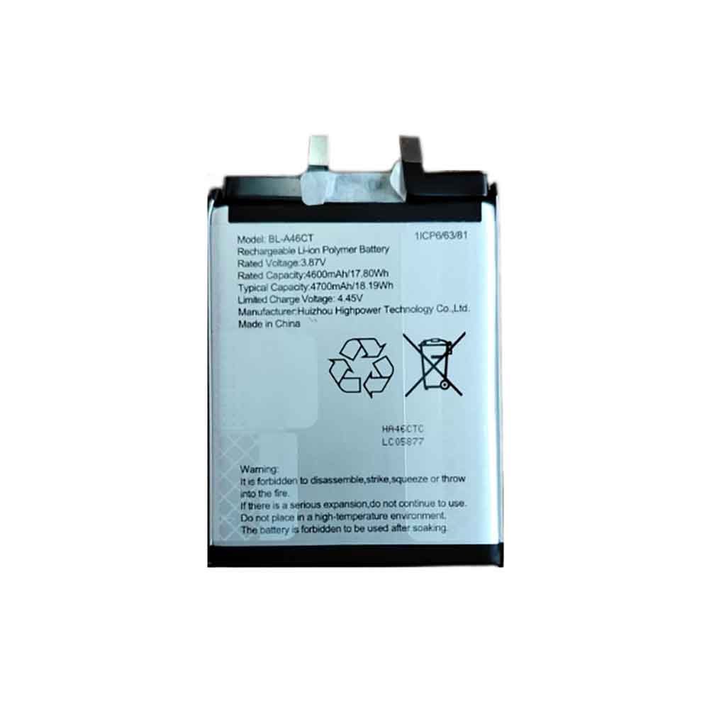 Batterie pour 4600mAh 3.87V BL-A46CT