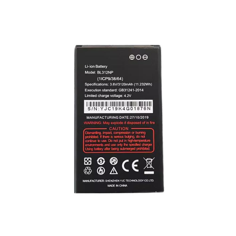 Batterie pour 3120mAh 3.6V BL312NP