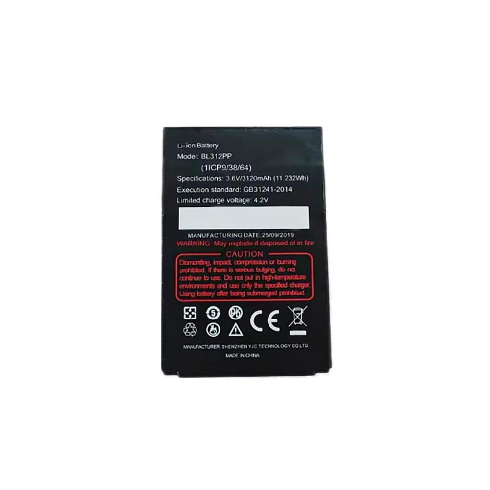 Batterie pour 3120mAh 3.6V BL312PP