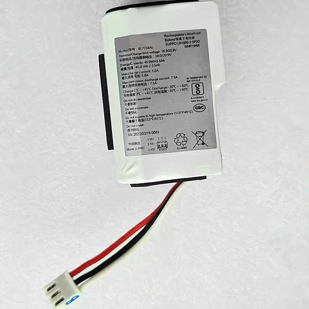 Batterie pour 2.5Ah 18V BL7734AL