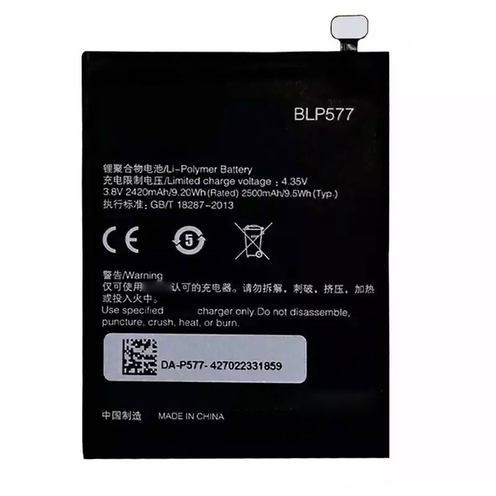Batterie pour 2420mAh/9.20WH 3.8V/4.35V BLP577
