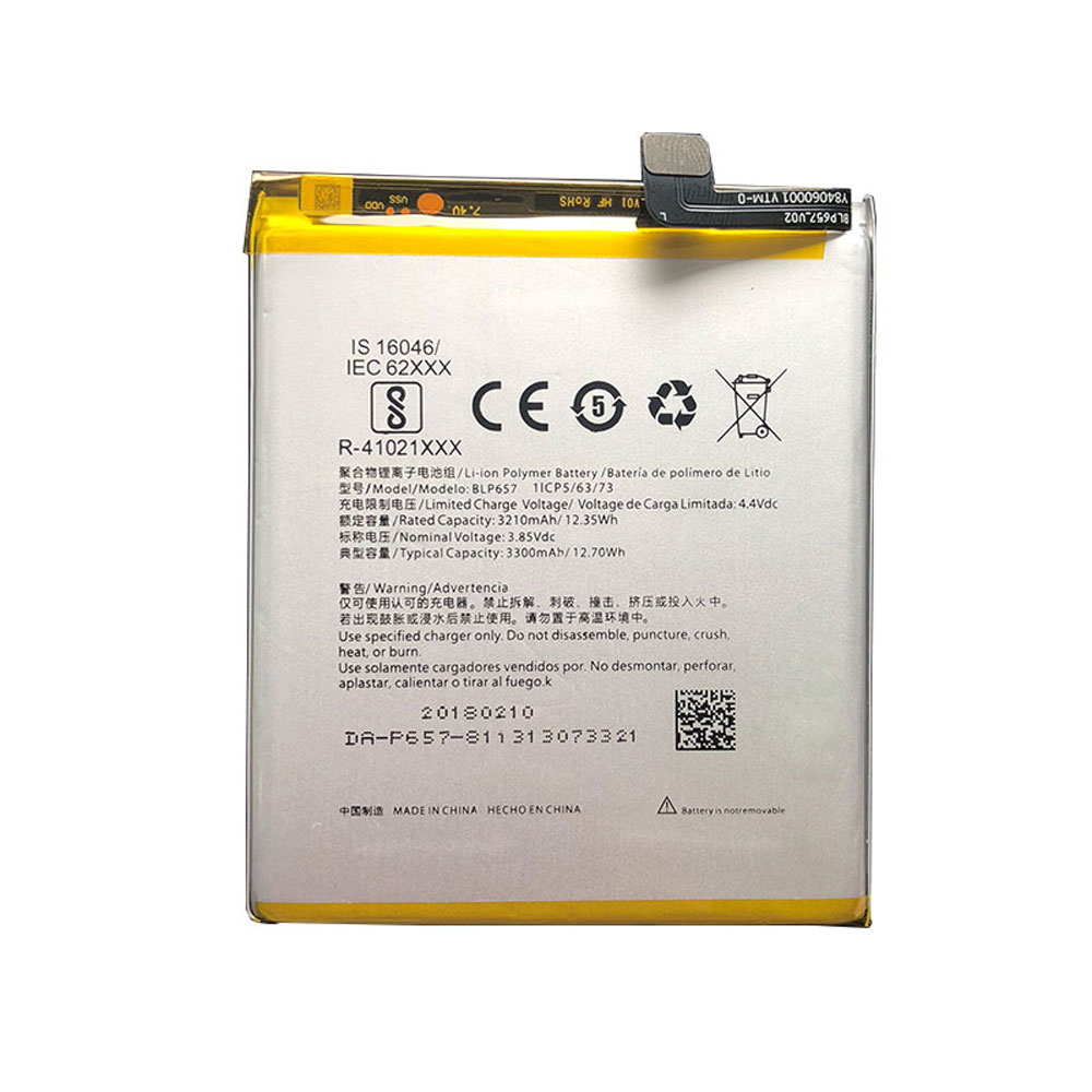 Batterie pour 3210mAh/12.35WH 3.85V BLP657