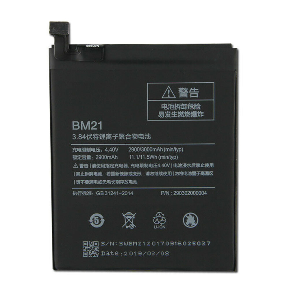 Batterie pour 2900mAh/11.1WH 3.84V/4.4V BM21