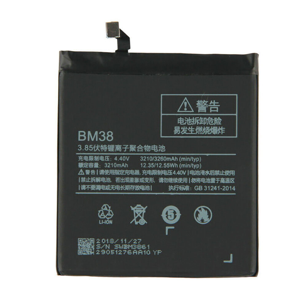 Batterie pour 3210mAh/12.35WH 3.85V/4.4V BM38