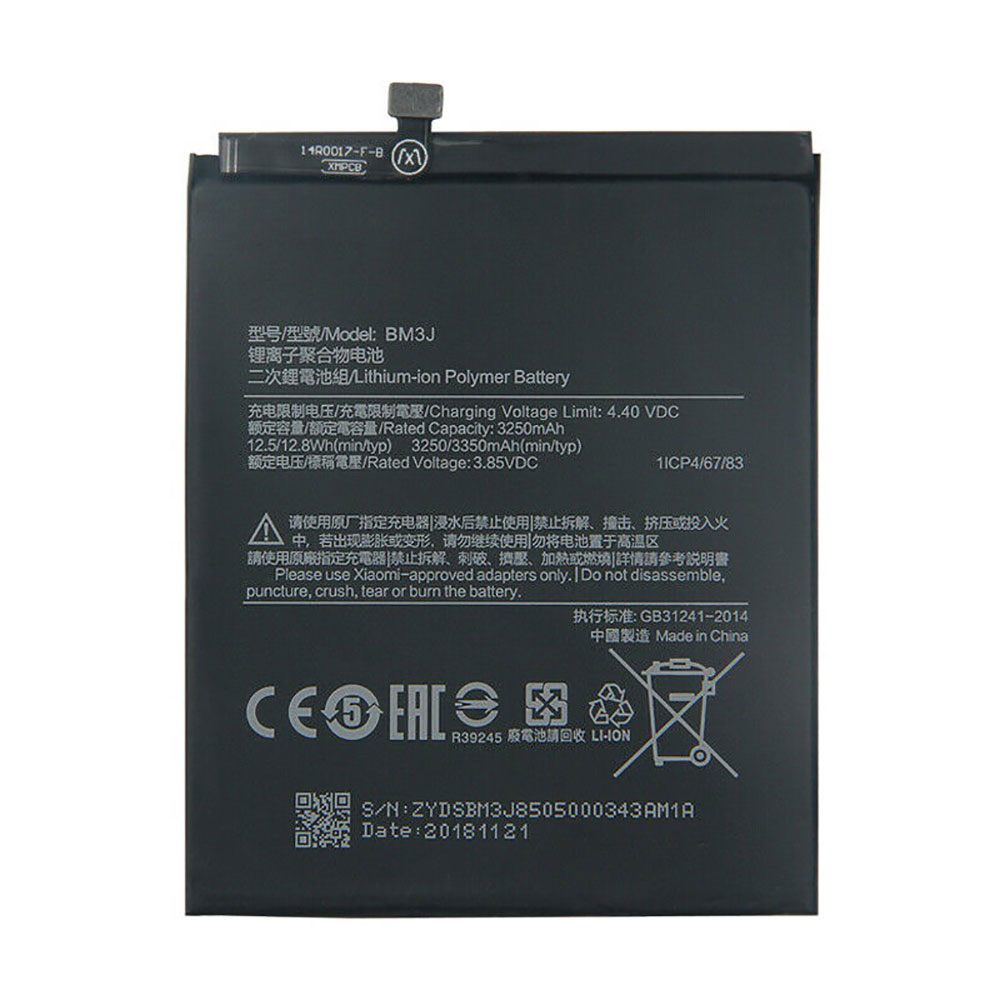 Batterie pour 3250mAh/12.5WH 3.85V/4.4V BM3J