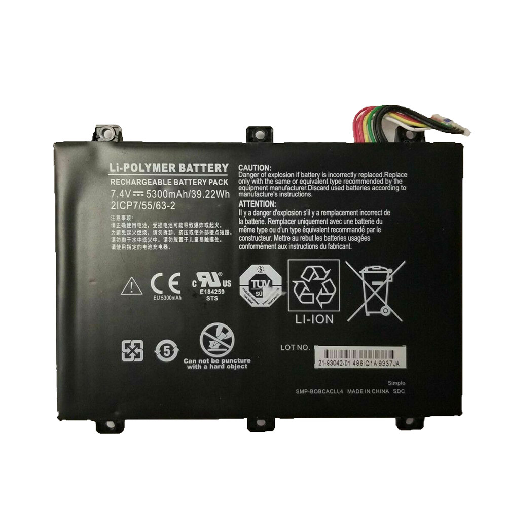 Batterie pour 5300mAh/39.22WH 7.4V SMP-BOBCACLL4