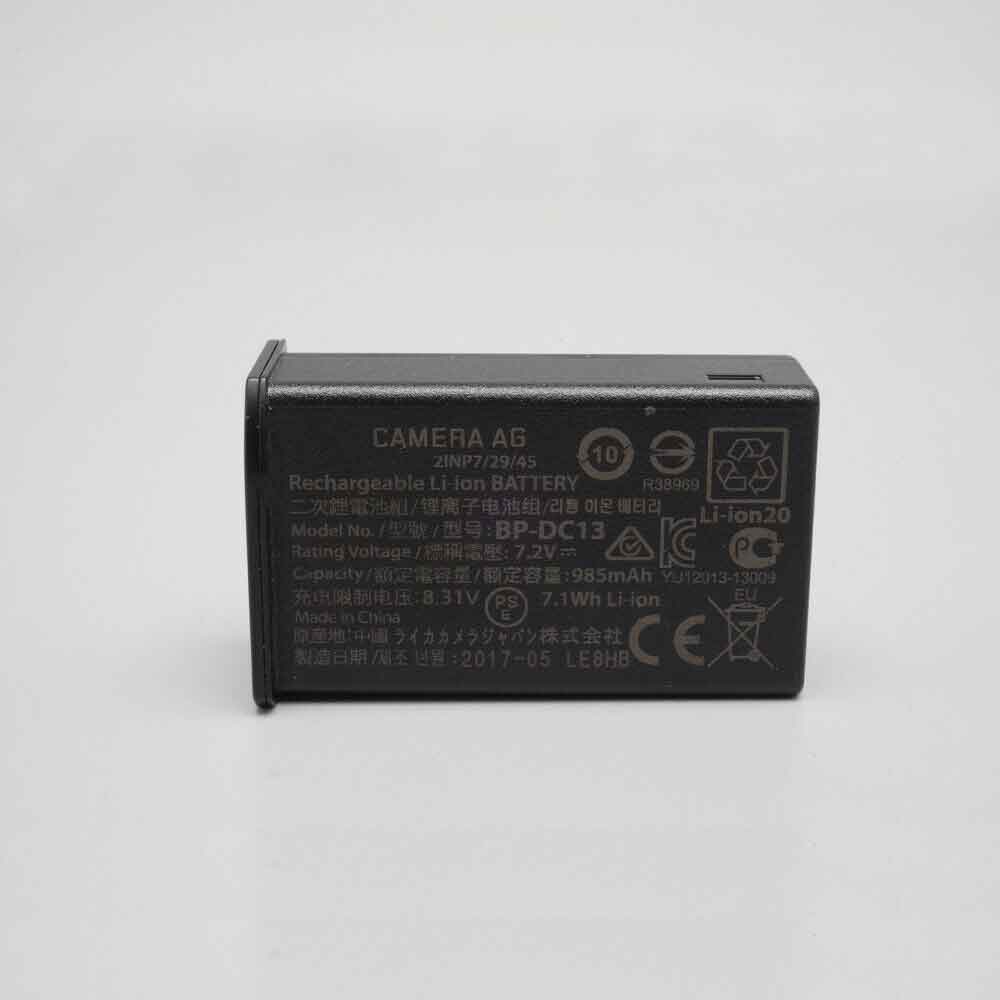 Batterie pour 985mAh 7.1WH 7.2V 8.31V BP-DC13