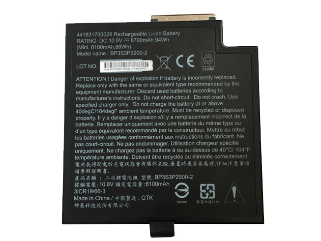 Batterie pour 8700MAH/94WH 10.8V BP3S3P2900-2