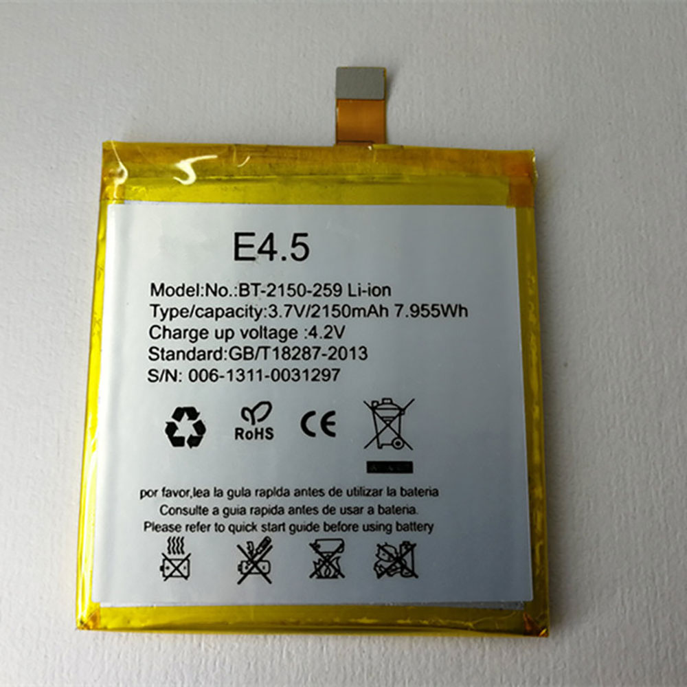 Batterie pour 2150mAh/7.995WH 3.7V/4.2V E4.5