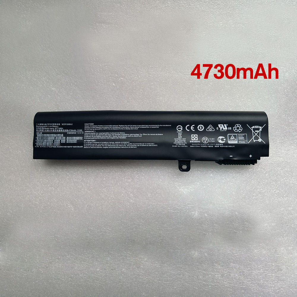 Batterie pour 51Wh/4730mAh 10.86V BTY-M6H