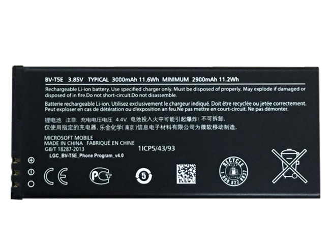 Batterie pour 3000mAh/11.6wh 3.85V BV-T5E