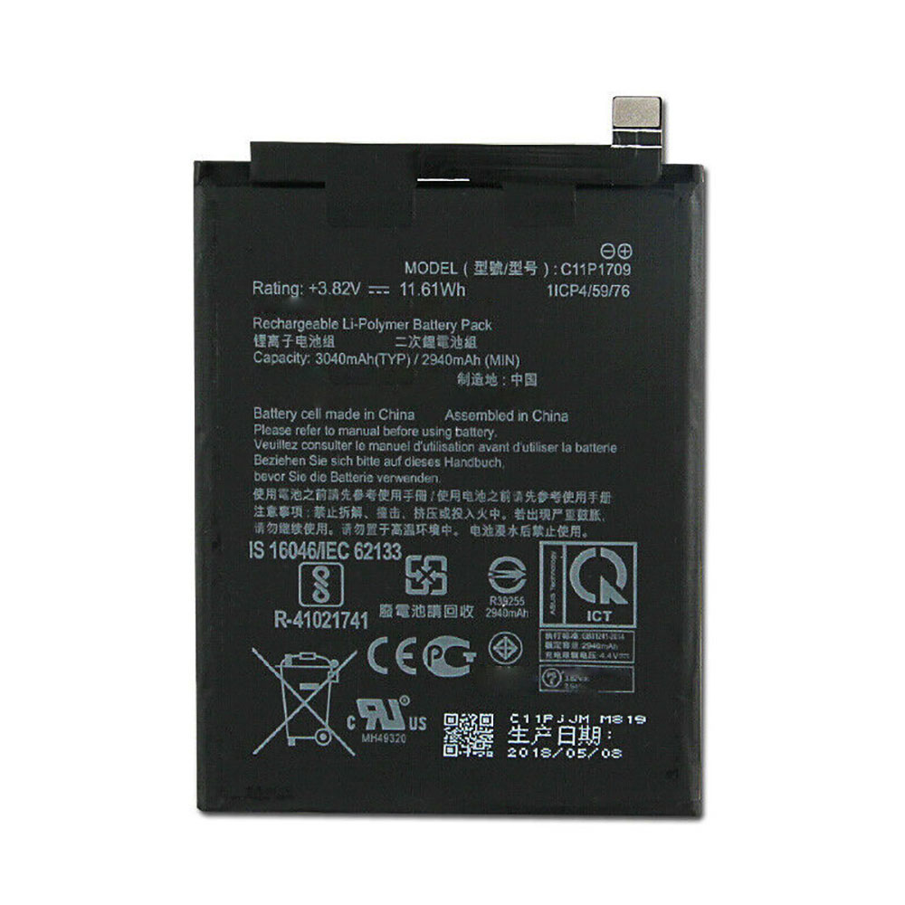Batterie pour 2940mAh/11.61WH 3.82V/4.4V C11P1709