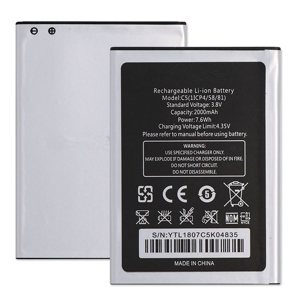 Batterie pour 2000mAh/7.6WH 3.8V/4.35V C5