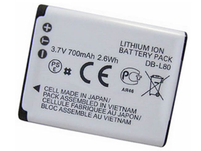 Batterie pour 700mAh/2.6Wh 3.7V DB-L80