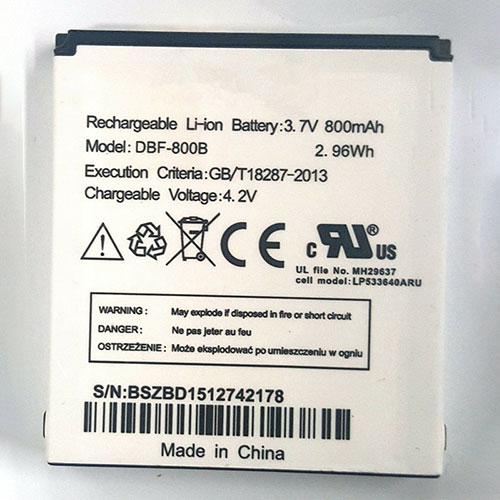 Batterie pour 800mAh 3.7V/4.2V DBF-800A