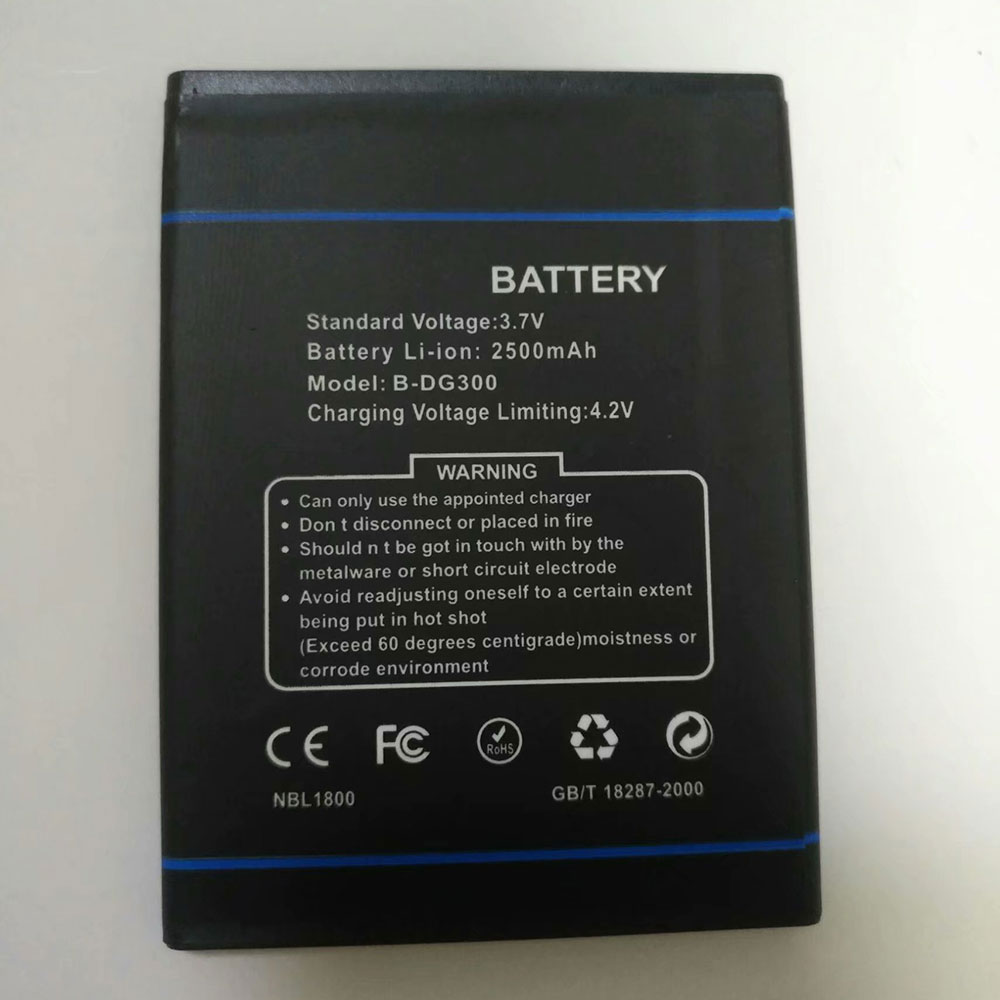 Batterie pour 2500mAh 3.7V/4.2V B-DG300