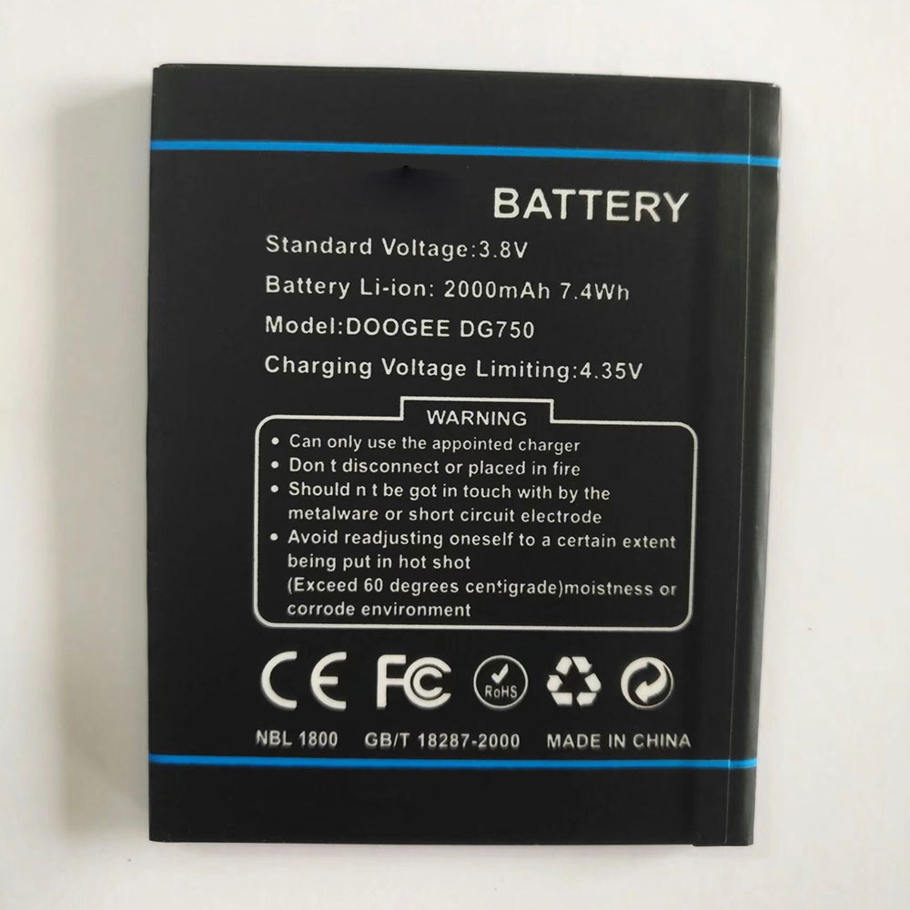 Batterie pour 2000mAh 3.8V/4.35V DG750