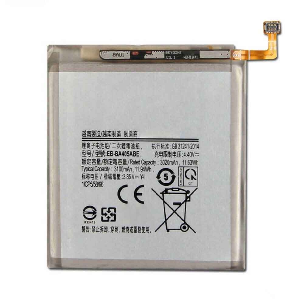 Batterie pour 3100mAh 3.85V 4.4V EB-BA405ABE