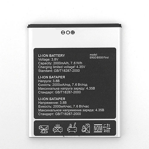 Batterie pour 2000mAh/7.6WH 3.8V/4.35V B500