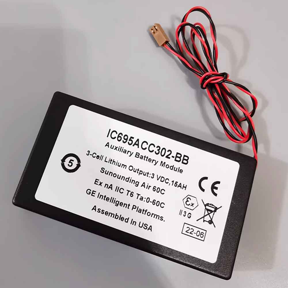 Batterie pour 1500mAh 3V IC695ACC302-BB
