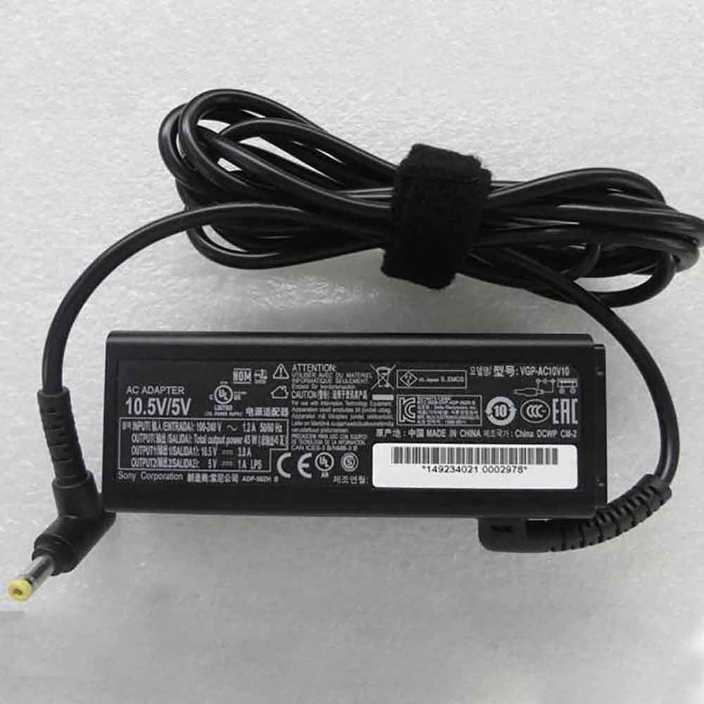 Batterie pour 100-240V 50-60Hz (for worldwide use) 10.5V 3.8A VGP-AC10V9