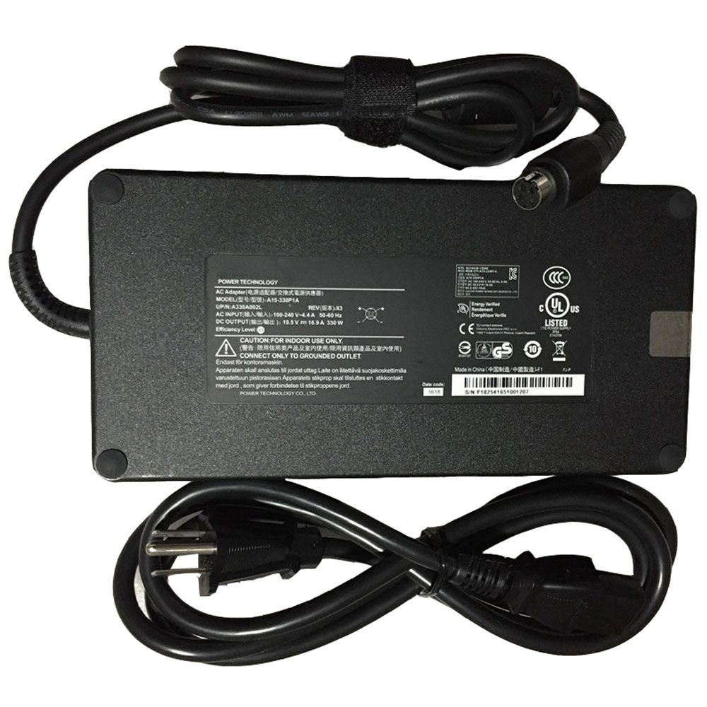 Batterie pour 100-240V  50-60Hz (for worldwide use) 19.5V 16.9A /330W (Compatible  20V 15A) A15-330P1A