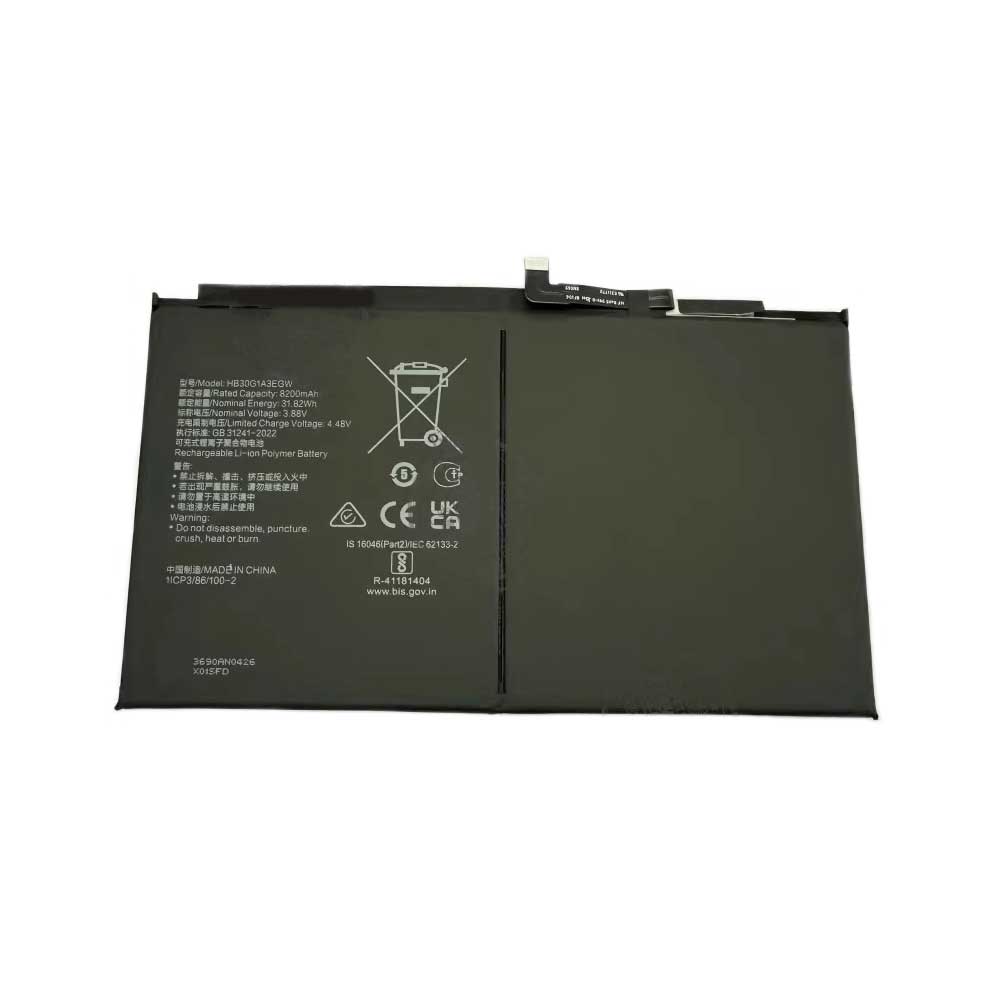 Batterie pour 8200mAh 3.88V HB30G1A3EGW